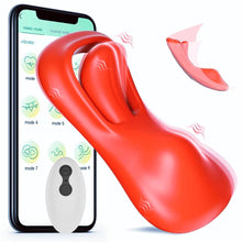 Load image into Gallery viewer, Tongue Wearable Clitoral Stimulation Vibrator with Remote &amp; APP Control