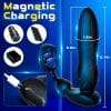 Load image into Gallery viewer, Starship Prostate Massager Vibrating Inflating Expanding Anal Toy with Dual Rings