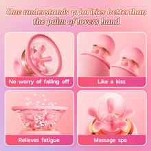 Load image into Gallery viewer, First Kiss 2 in 1 Kneading Nipple Clamps Breast Massager