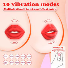 Load image into Gallery viewer, MizzZee Wireless Red Lip Nipple Clamp vibrator With Remote Control Control