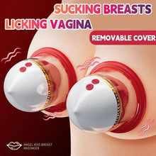 Load image into Gallery viewer, Angel Kiss Mouth Biting Vacuum Suction Breast Massager