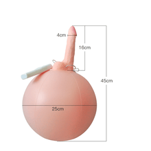 Load image into Gallery viewer, Bouncy Inflatable Sex Ball with Remote Control Vibrating Realistic Dildo
