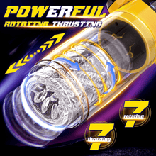 Load image into Gallery viewer, Spaceman 2 in 1 Automatic 7 Telescopic 7 Rotating Male Masturbator