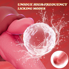 Load image into Gallery viewer, Realistic Tongue Thrusting Heating Fantasy Dildo With Suction Cup