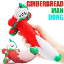 Load image into Gallery viewer, AIMITEX Gingerbread Man Dildo Suction Cup Manual Masturbator