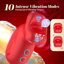 Load image into Gallery viewer, Rose Muncher Mouth Biting Tongue Licker Clitoral Stimulation Vibrator