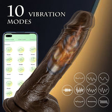 Load image into Gallery viewer, 8.6-In Vibrating Thrusting Swing Thick Long Lifelike Dildo With Remote Control