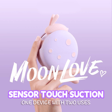 Load image into Gallery viewer, Moon Love Rabbit 2 in 1 Suction Egg Clitoral G Spot Vibrator Set
