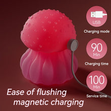Load image into Gallery viewer, Luminous Jellyfish 360°rotating Tongue Licking G-spot Clitoral Stimulation Vibrator