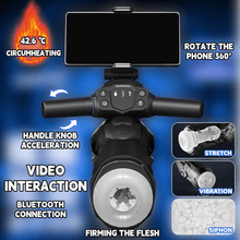 Load image into Gallery viewer, Motorcycle Male Maturbator With Telescopic Vibration Sucking Heating Function