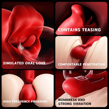 Load image into Gallery viewer, Rose Mucher Lip Biting &amp; Swing Clitoral G Spot Vibrator for Women
