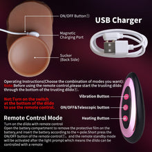 Load image into Gallery viewer, Realistic Dildo Automatic Stretch Multi-frequency Vibration