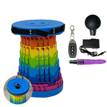 Load image into Gallery viewer, TOYHEERG Rainbow Chair Sex Dildo Machine Outdoor Stimulation
