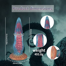 Load image into Gallery viewer, Ocean Blue Octopus Tentacle Silicone Anal Dilator Fantasy Dildo