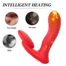 Load image into Gallery viewer, Remote Control Silicone Vibrator 10 Vibration Heating Prostate Massager