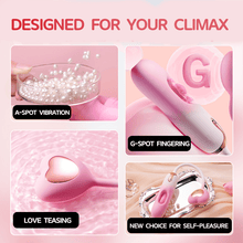 Load image into Gallery viewer, Heart-shaped Hollow Vibrating Egg Slaps and Vibrates