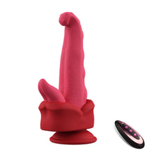 Load image into Gallery viewer, Realistic Tongue Thrusting Heating Fantasy Dildo With Suction Cup