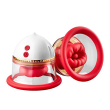 Load image into Gallery viewer, Angel Kiss Mouth Biting Vacuum Suction Breast Massager