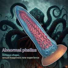 Load image into Gallery viewer, Ocean Blue Octopus Tentacle Silicone Anal Dilator Fantasy Dildo