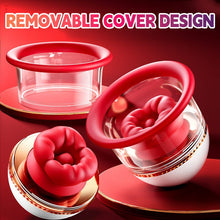 Load image into Gallery viewer, Angel Kiss Mouth Biting Vacuum Suction Breast Massager