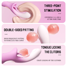 Load image into Gallery viewer, Fancy Pink Female Tongue Licking Masturbation Device Vibrator