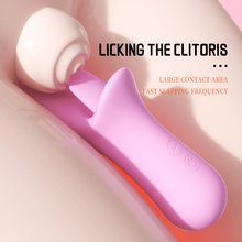 Load image into Gallery viewer, Fancy Pink Female Tongue Licking Masturbation Device Vibrator