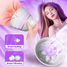 Load image into Gallery viewer, Angel 5 Vacuum Suction 10 Vibration Breast Massagers With Remote