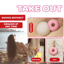 Load image into Gallery viewer, GALAKU Donut Pearl Chain APP Diving Egg Female Masturbator