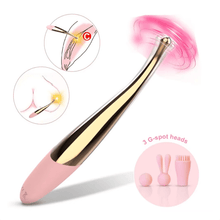 Load image into Gallery viewer, Multi-Frequency AV Silicone Vibrator Women&#39;s Masturbation Device